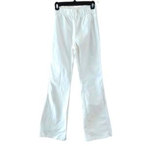 Soft Surroundings White Pull On Boot Cut Pants Women's Sz XS